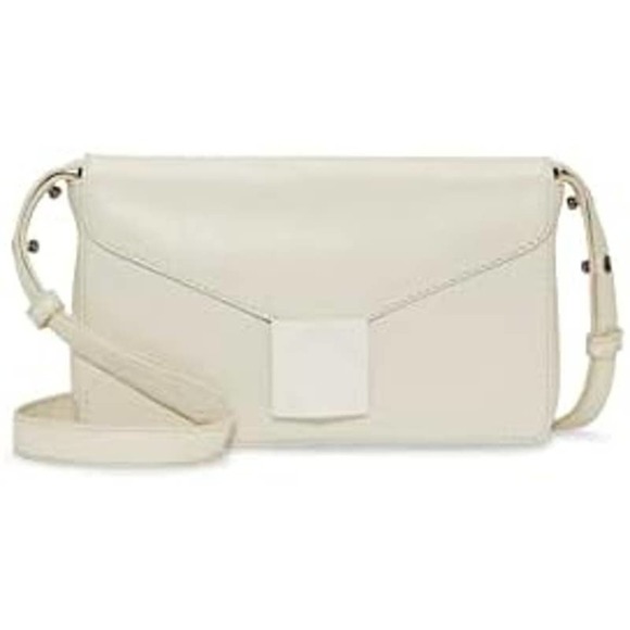 Vince Camuto Handbags - NWT Vince Camuto Lefto Crossbody Bag Coconut Cream Leather Chic Sleek Magnetic